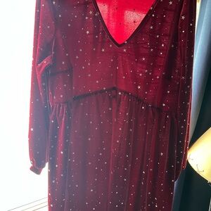 SHEIN Curve Red Dress